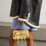 Micro Metallic Crinkled-Leather Tope Thumbnail 3