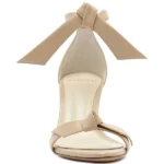 Clarita 75mm Bow Leather Sandals Thumbnail 5