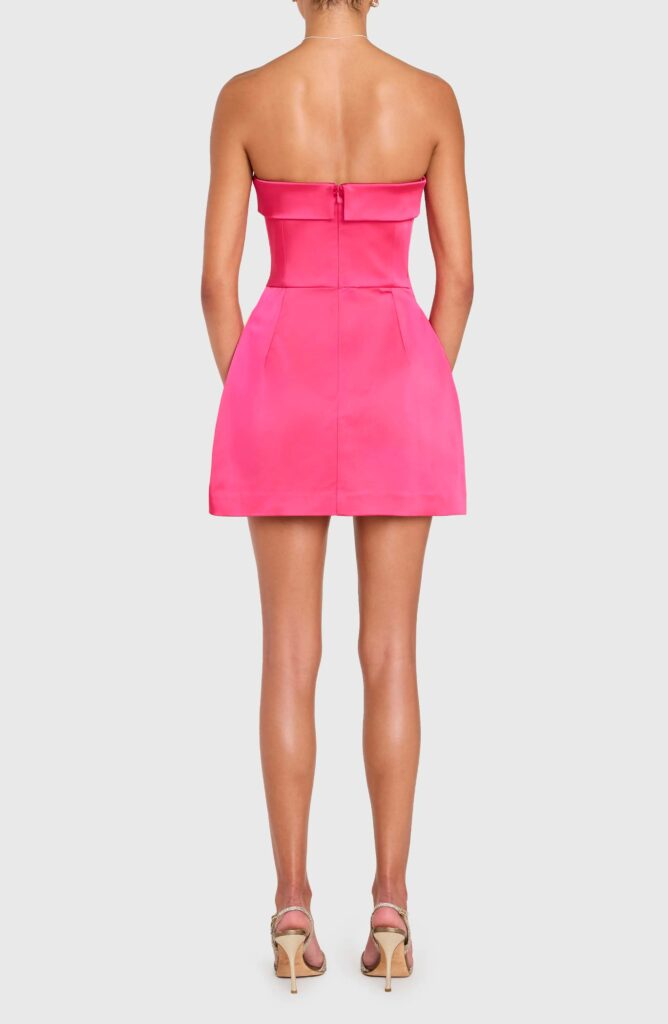 Avalee Strapless Skort Romper Full Size Image 4