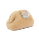 Camelia Shearling Clutch Thumbnail 2