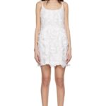 White 3-D Minidress Thumbnail 1