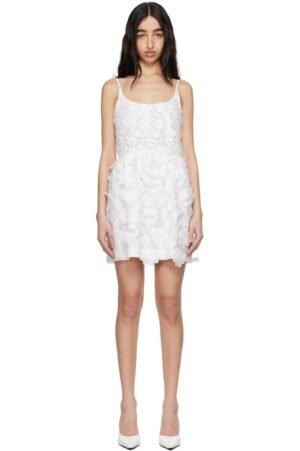 ANNA SUI White 3-D Minidress