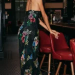 Hardware Halter Scarf Slip Maxi Dress Thumbnail 2