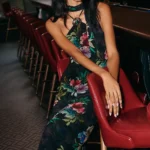 Hardware Halter Scarf Slip Maxi Dress Thumbnail 4