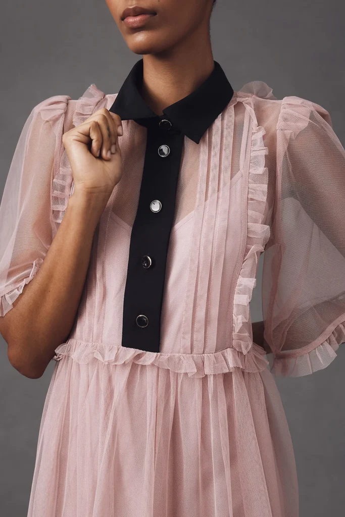 Sheer Maxi Dress Full Size Image 3