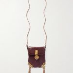 Château Treasures Embellished Textured-leather Shoulder Bag Thumbnail 1