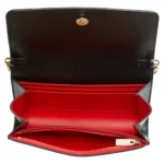 Loubi54 Sirene Snakeskin Embossed Metallic Leather Wallet on Chain Thumbnail 5