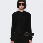 Leather Belted Magyar Tie Dress Thumbnail 1