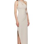 Asymmetric Flower Maxi Dress Thumbnail 2