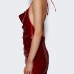 Halterneck Mini Sequin Dress Thumbnail 4