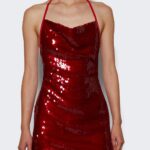 Halterneck Mini Sequin Dress Thumbnail 5