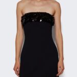 Payette Embr Trim Mini Strapless Dress Thumbnail 2