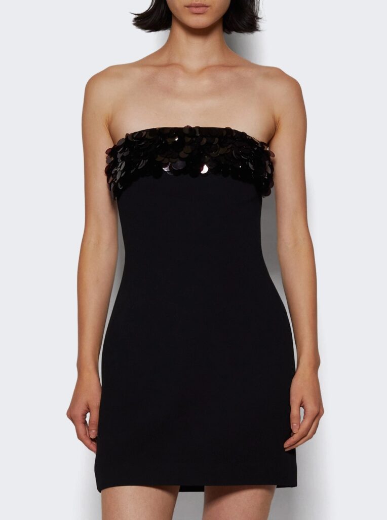 Payette Embr Trim Mini Strapless Dress Full Size Image 2