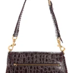 Croc Embossed Leather Satchel Thumbnail 3