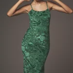 Sleeveless Floral Slim Midi Dress Thumbnail 3