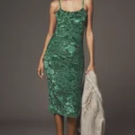 Sleeveless Floral Slim Midi Dress Thumbnail 1