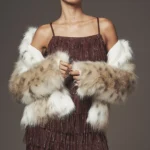 Square-Neck Fringe Mini Dress Thumbnail 2