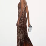 Sweetheart Sequin Slim Maxi Dress Thumbnail 2
