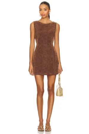 FREE PEOPLE Atlas Suede Mini Dress