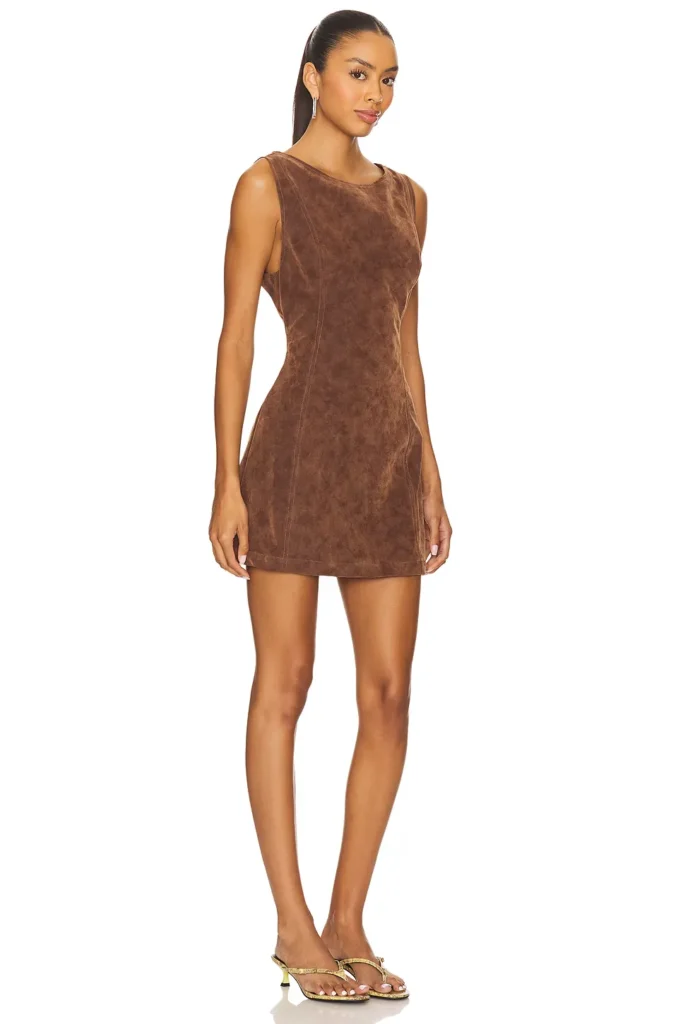 Atlas Suede Mini Dress Full Size Image 2