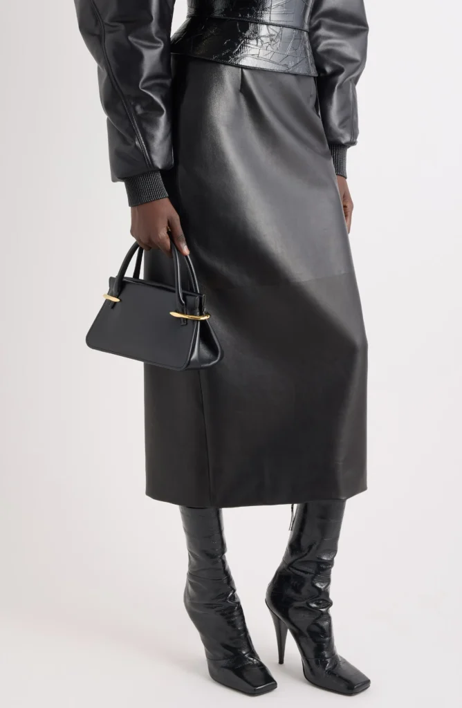 Mini Pinch Leather Top Handle Bag Full Size Image 3