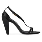 Naked Heeled Sandals in Satin Thumbnail 1