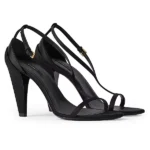 Naked Heeled Sandals in Satin Thumbnail 5