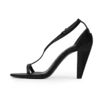 Naked Heeled Sandals in Satin Thumbnail 2