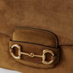 1955 Horsebit Suede Shoulder Bag Thumbnail 4