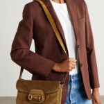 1955 Horsebit Suede Shoulder Bag Thumbnail 2