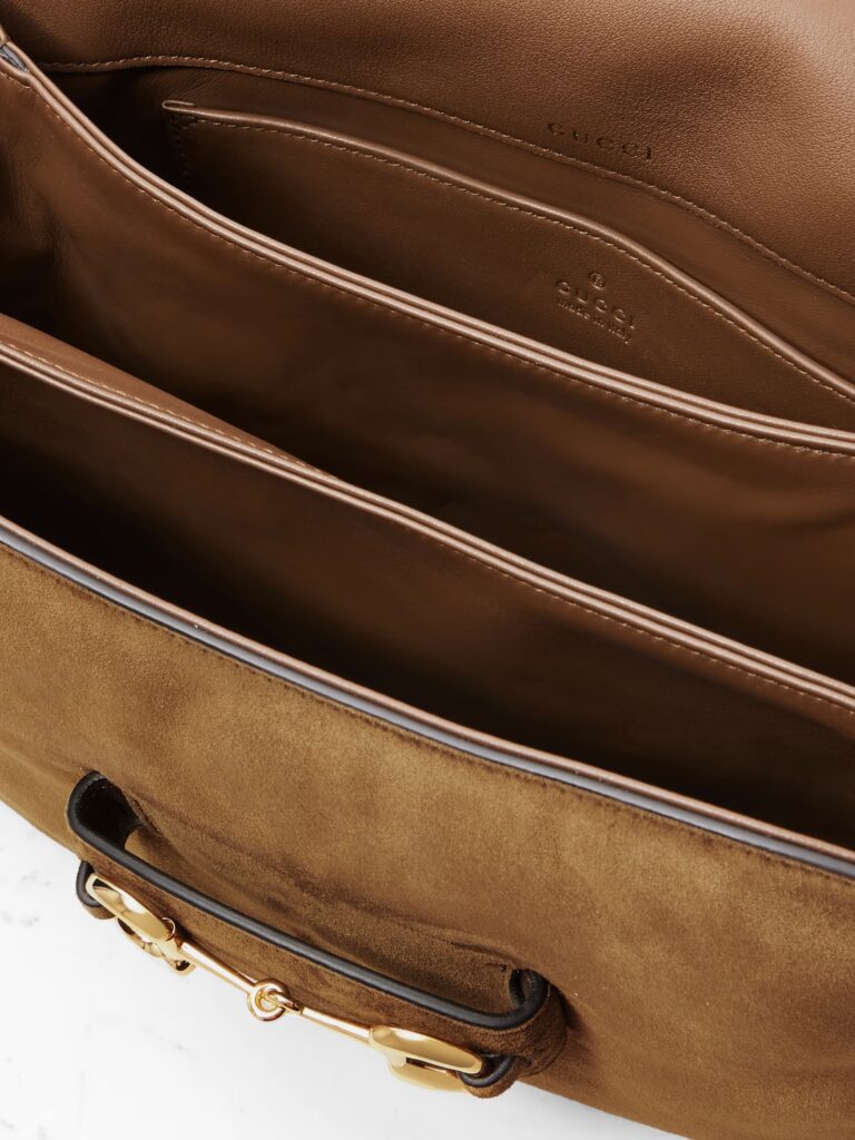 1955 Horsebit Suede Shoulder Bag Full Size Image 3