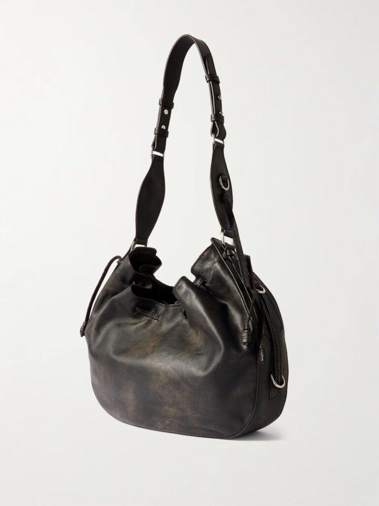 Bolton Distressed Leather Shoulder Bag Full Size Image 4