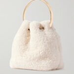 Bon Bon Faux Pearl-Embellished Shearling Bucket Bag Thumbnail 3