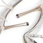 Lula 100mm Patent Leather Bow Sandals Thumbnail 5