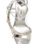 Lula 100mm Patent Leather Bow Sandals Thumbnail 3