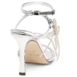 Lula 100mm Patent Leather Bow Sandals Thumbnail 4