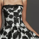 Sleeveless Jacquard Drop-Waist Midi Dress Thumbnail 2