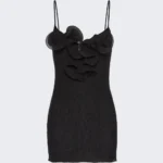 Magda Butrym Sleeveless Crepe Beach Mini Dress Thumbnail 5