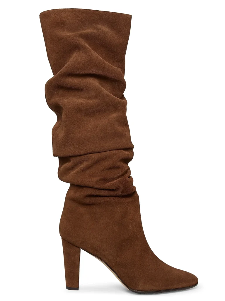 Calassohi Suede Slouchy Knee-High Boots Full Size Image 1