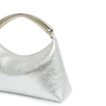 Rhea Metal Handle Leather Bag Thumbnail 3