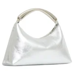 Rhea Metal Handle Leather Bag Thumbnail 2