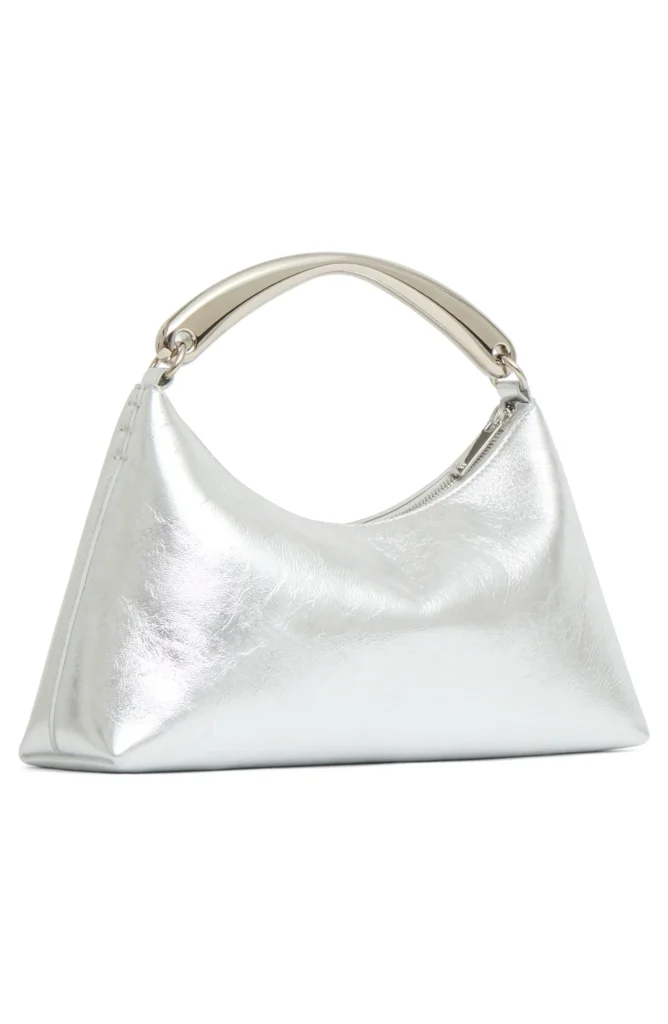 Rhea Metal Handle Leather Bag Full Size Image 2