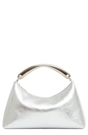 MANSUR GAVRIEL Rhea Metal Handle Leather Bag