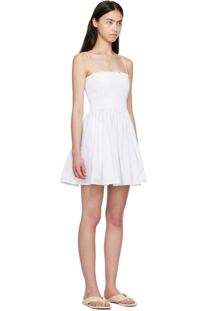 Shirred Bodice Minidress Full Size Image 2