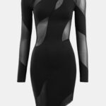 Spiral Long Sleeve Dress Thumbnail 4