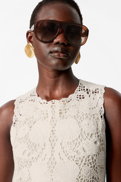 Crochet Mini Dress Full Size Image 3