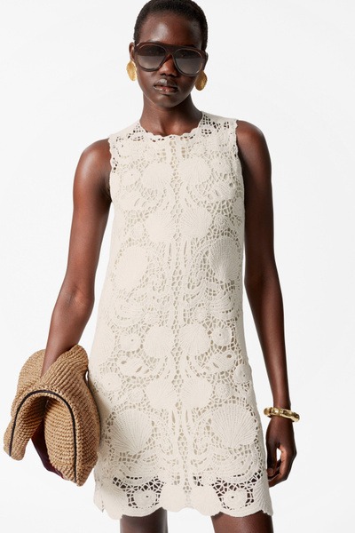 Crochet Mini Dress Full Size Image 4