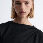 Draped Short-Sleeve Midi Dress Thumbnail 3