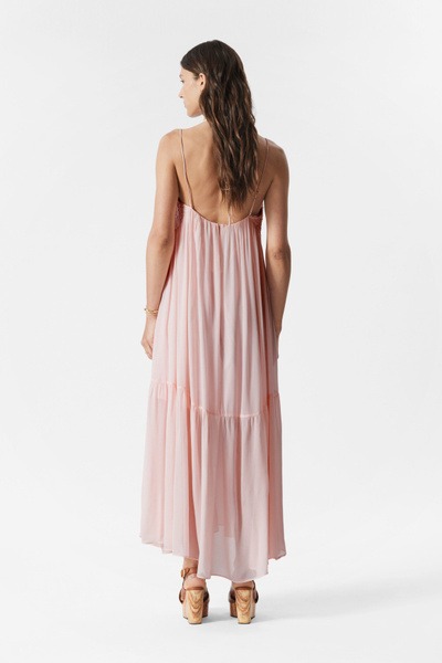 Strappy Embroidered Maxi Dress Full Size Image 3