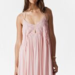 Strappy Embroidered Maxi Dress Thumbnail 4